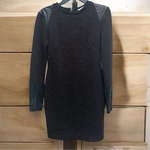 Artelier by Nicole Miller Black Textured Stretch Mini‎ Dress